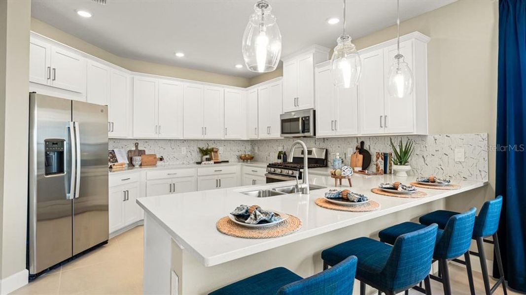 Furnished interior view inside a new home in Indigo Creek, Apollo Beach (Image 8).