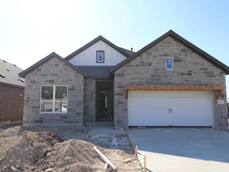 In-progress construction of a new home in Heritage, Dripping Springs, TX (Image 4). In-progress construction of a new home in Heritage, Dripping Springs, TX (Image 4).