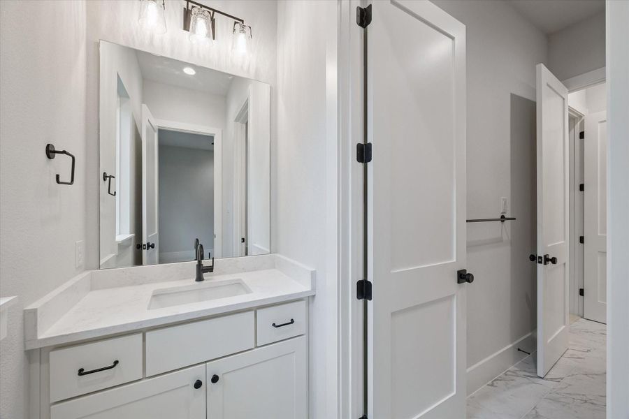 The 2nd vanity to the Hollywood Bath that connects the 2nd and 3rd Bedrooms.