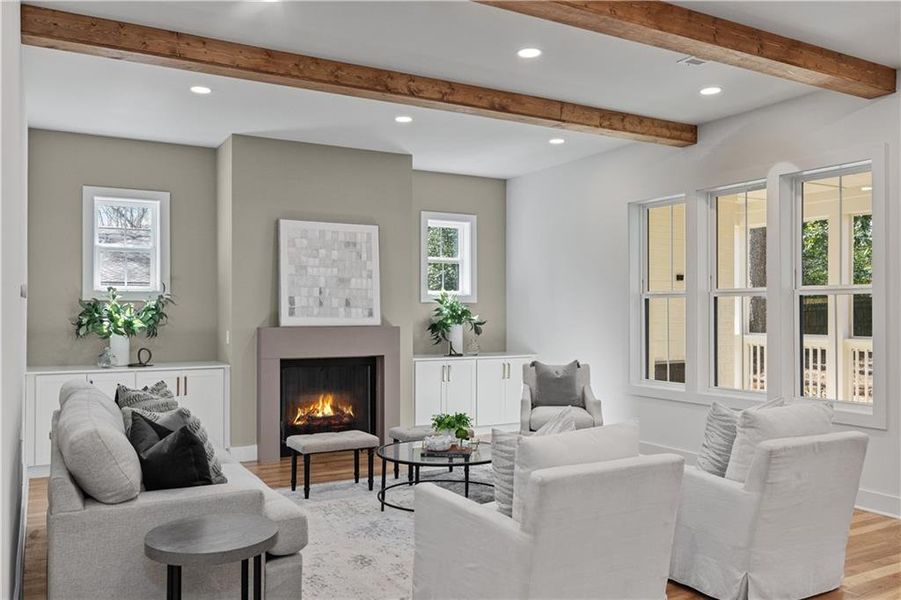 Furnished interior view inside a new home in , Decatur (Image 15).