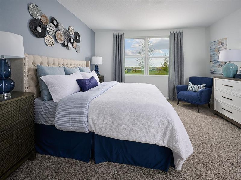 Furnished interior view inside a new home in The Grove at Stuart Crossing - Classic Series, Bartow (Image 6).