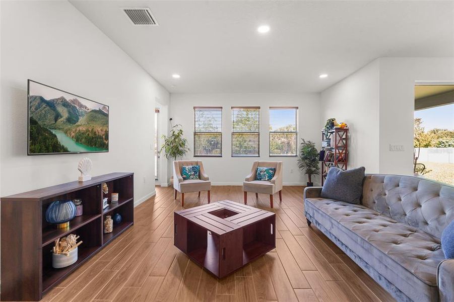 Furnished interior view inside a new home in Estates at Rivercrest, Sanford (Image 27).