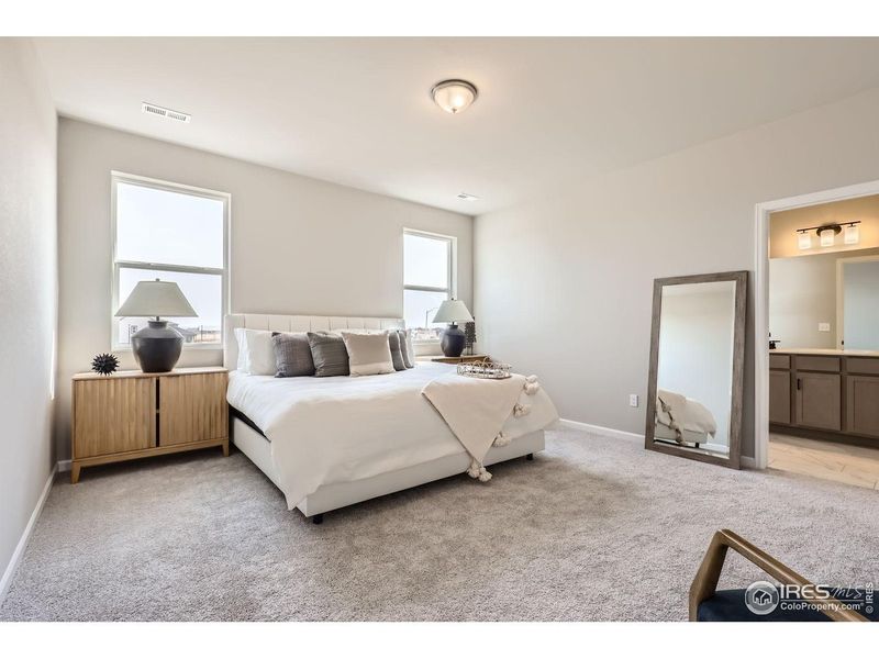 Furnished interior view inside a new home in Hidden Creek, Frederick (Image 28). Furnished interior view inside a new home in Hidden Creek, Frederick (Image 28).