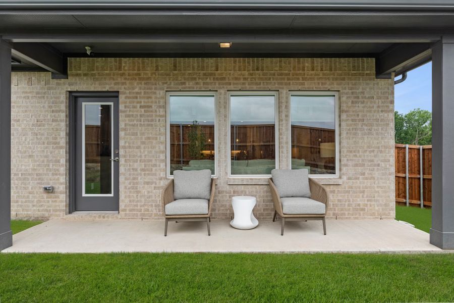 Representative exterior details of a home built from the Patriot by Rockwell Homes in Walden Pond, Forney (Image 9). Representative exterior details of a home built from the Patriot by Rockwell Homes in Walden Pond, Forney (Image 9).