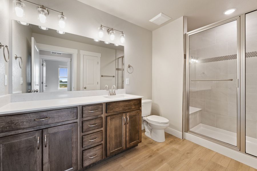 Representative furnished interior of a home built from the The Syracuse by Landmark Homes in The Lakes at Centerra, Loveland (Image 5). Representative furnished interior of a home built from the The Syracuse by Landmark Homes in The Lakes at Centerra, Loveland (Image 5).