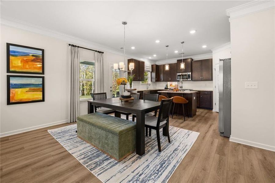 Furnished interior view inside a new home in Oakmont, Dallas (Image 7).