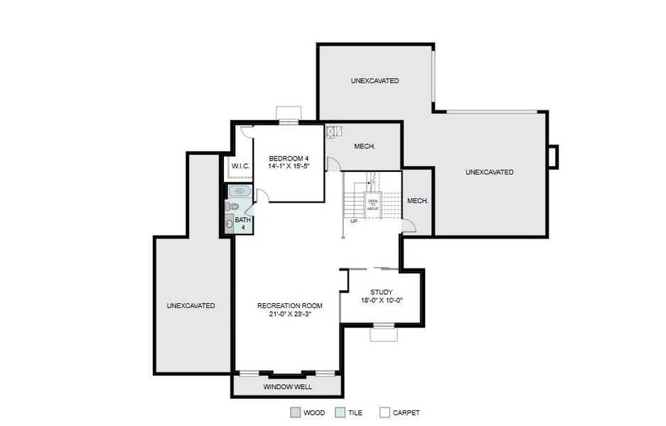 2D floor plan layout for the Birch by Work Shop Colorado in Signature at Crystal Valley, Castle Rock, CO (Image 5).