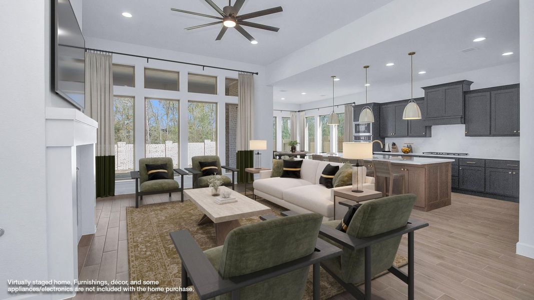 Furnished interior view inside a new home in Briarley, Montgomery (Image 8).