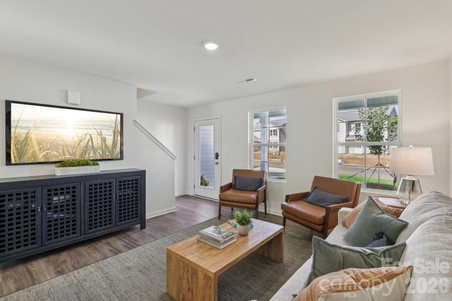 Furnished interior view inside a new home in Riverdale Hills, Spartanburg (Image 6). Furnished interior view inside a new home in Riverdale Hills, Spartanburg (Image 6).