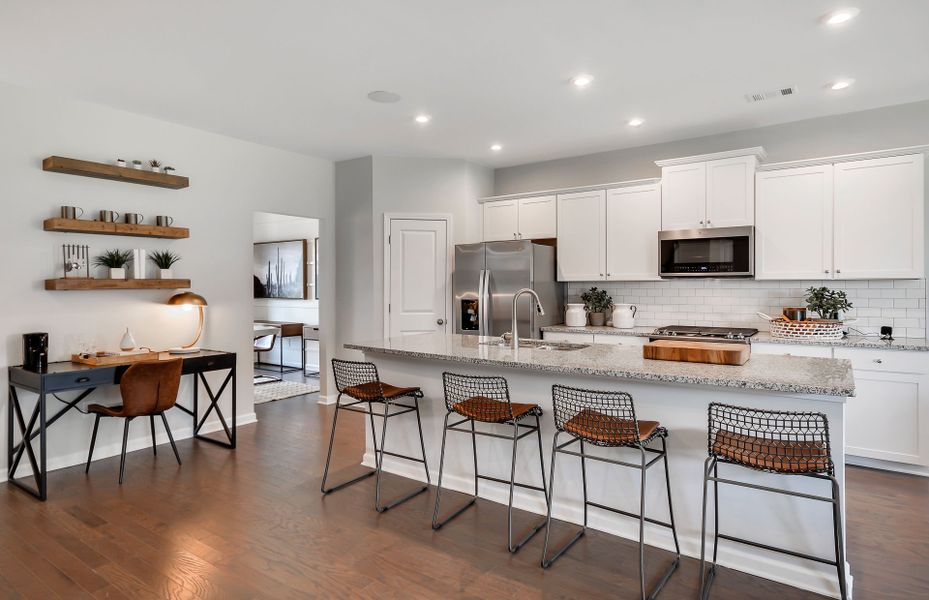 Furnished interior view inside a new home in Hamlet at Carothers Crossing, La Vergne (Image 13).