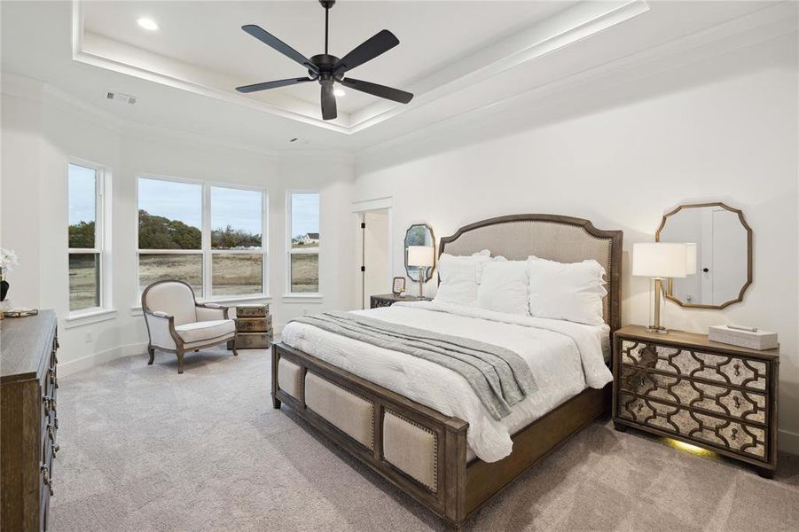 Furnished interior view inside a new home in Vintage Oaks, Weatherford (Image 27).