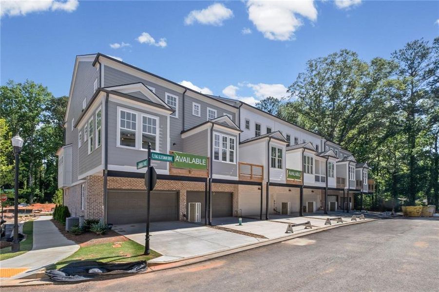 Front exterior of a new home in , Kennesaw, GA, highlighting curb appeal (Image 22).