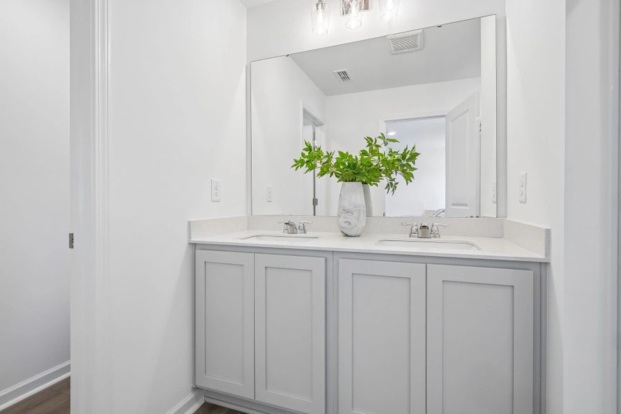 Furnished interior view inside a new home in Towns at Crescent Mills, Wilson's Mills (Image 24).
