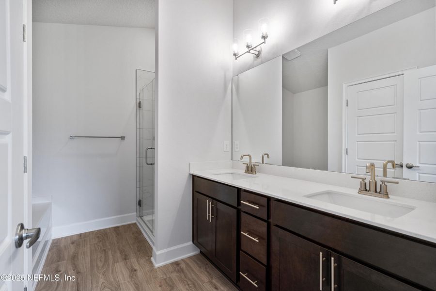 Furnished interior view inside a new home in Shadow Crest at Rolling Hills, Green Cove Springs (Image 6). Furnished interior view inside a new home in Shadow Crest at Rolling Hills, Green Cove Springs (Image 6).