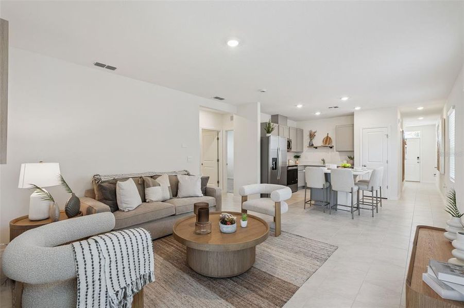 Furnished interior view inside a new home in , Haines City (Image 11).