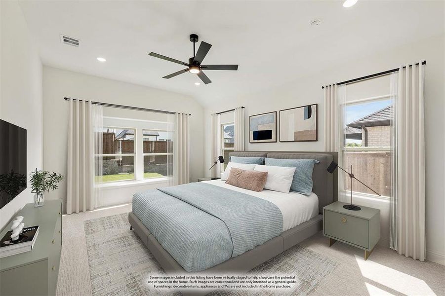 Furnished interior view inside a new home in Windsong Ranch Classic 61, Prosper (Image 11). Furnished interior view inside a new home in Windsong Ranch Classic 61, Prosper (Image 11).