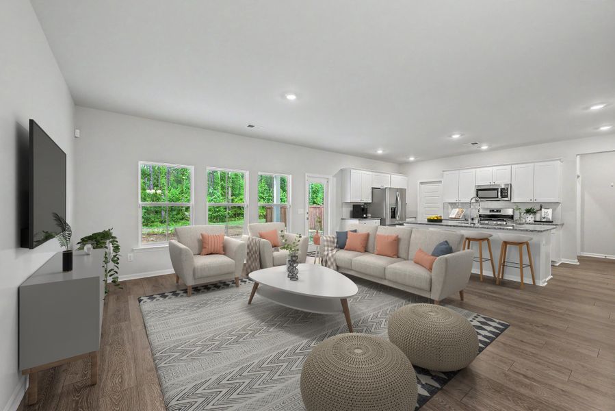 Furnished interior view inside a new home in , Summerville (Image 6).
