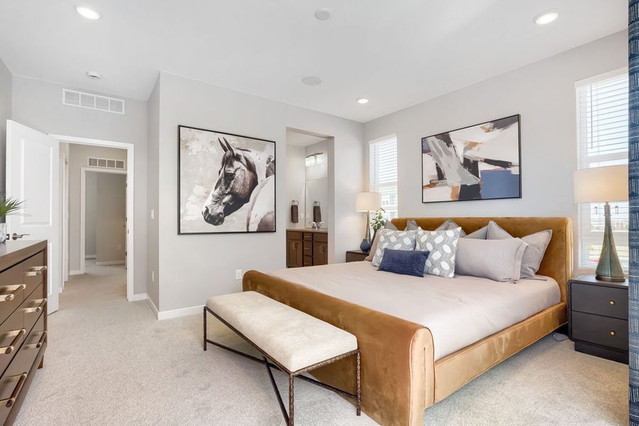 Furnished interior view inside a new home in Central Park, Denver (Image 6).