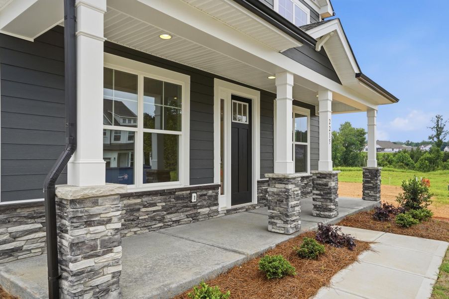 Exterior details and patio area of a home in The Enclave at Laurelbrook, Sherrills Ford (Image 3).