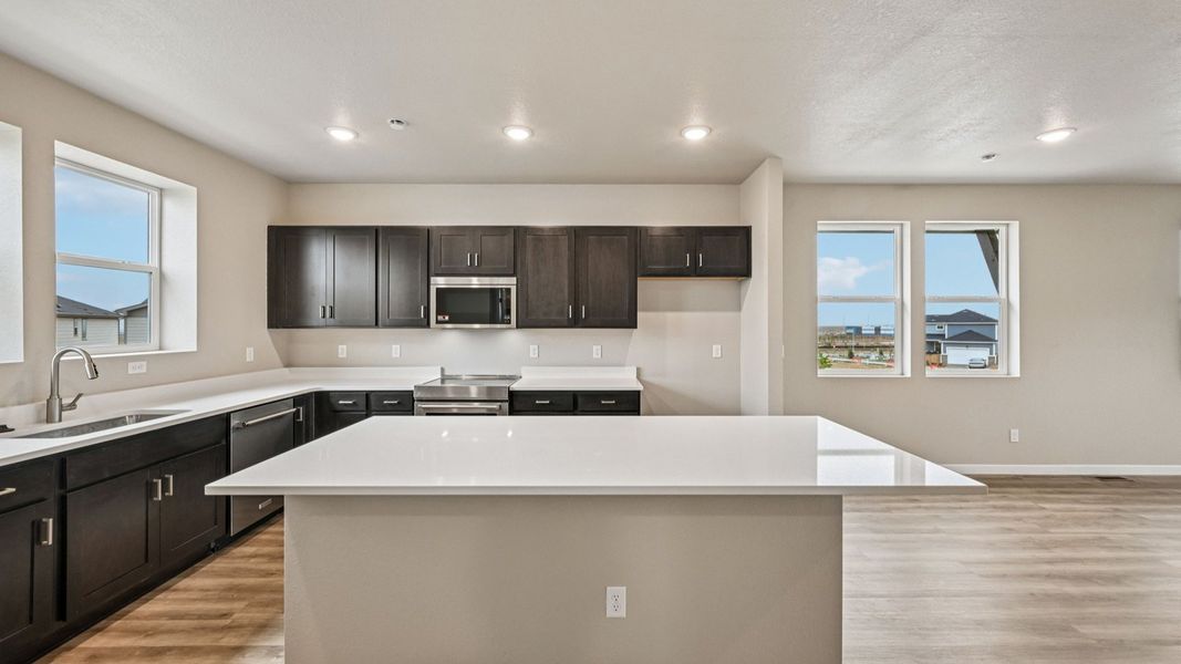 Furnished interior view inside a new home in Windler Townhomes, Aurora (Image 17).