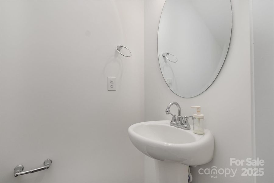 Half bath on first floor