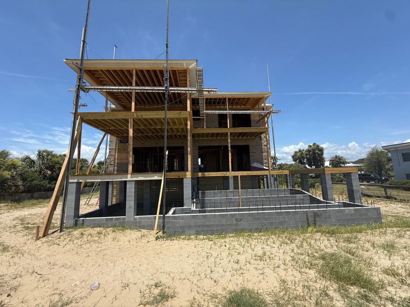 In-progress construction of a new home in , Sullivan's Island, SC (Image 6).