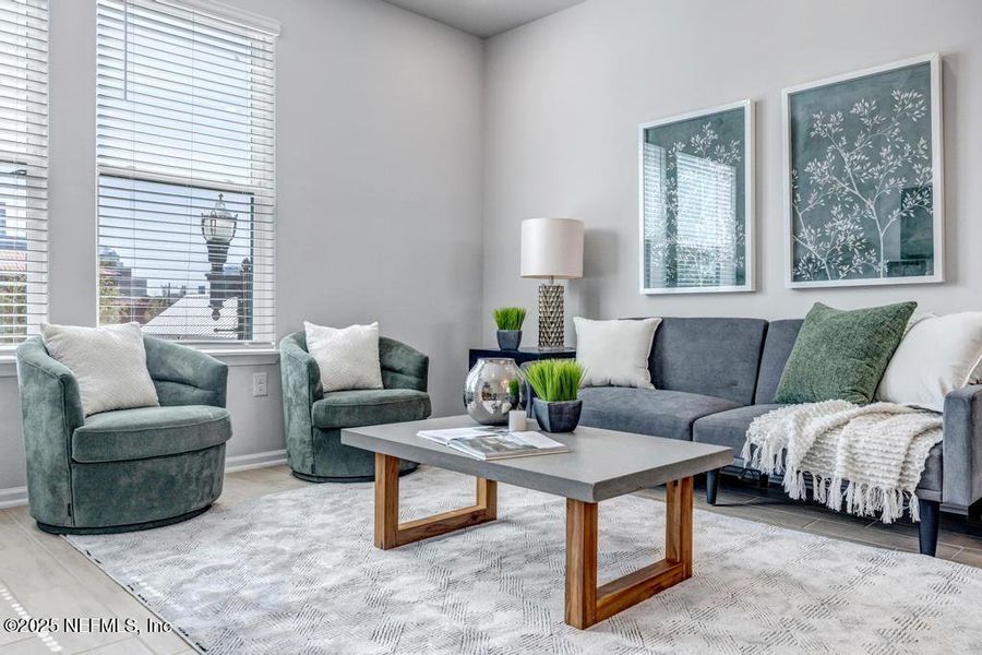 Furnished interior view inside a new home in , Jacksonville (Image 32).