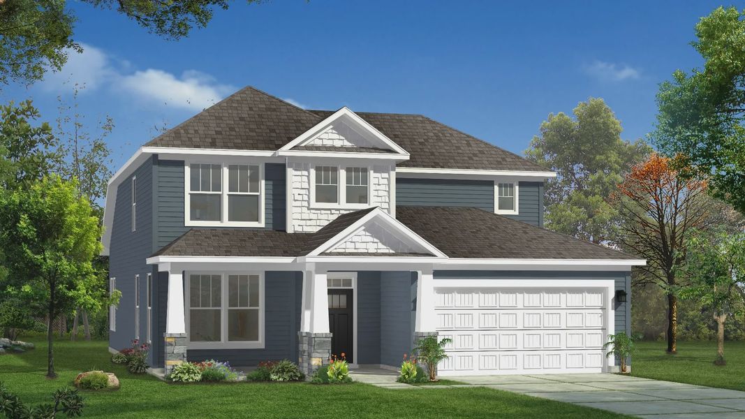 Rendering of elevation 12 of The Middleton Design by DRB Homes