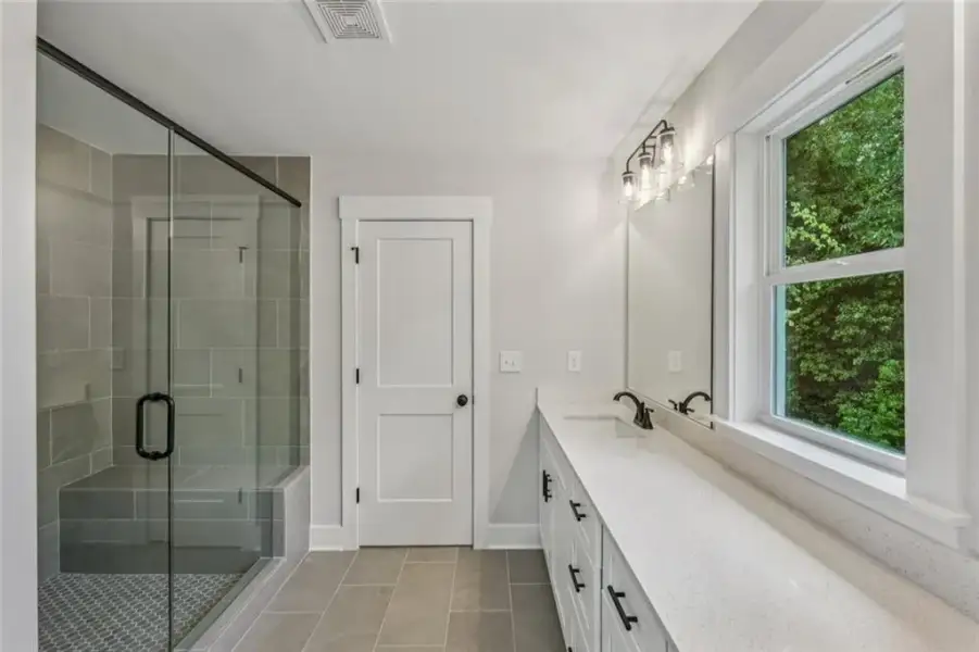 Furnished interior view inside a new home in , Atlanta (Image 13). Furnished interior view inside a new home in , Atlanta (Image 13).