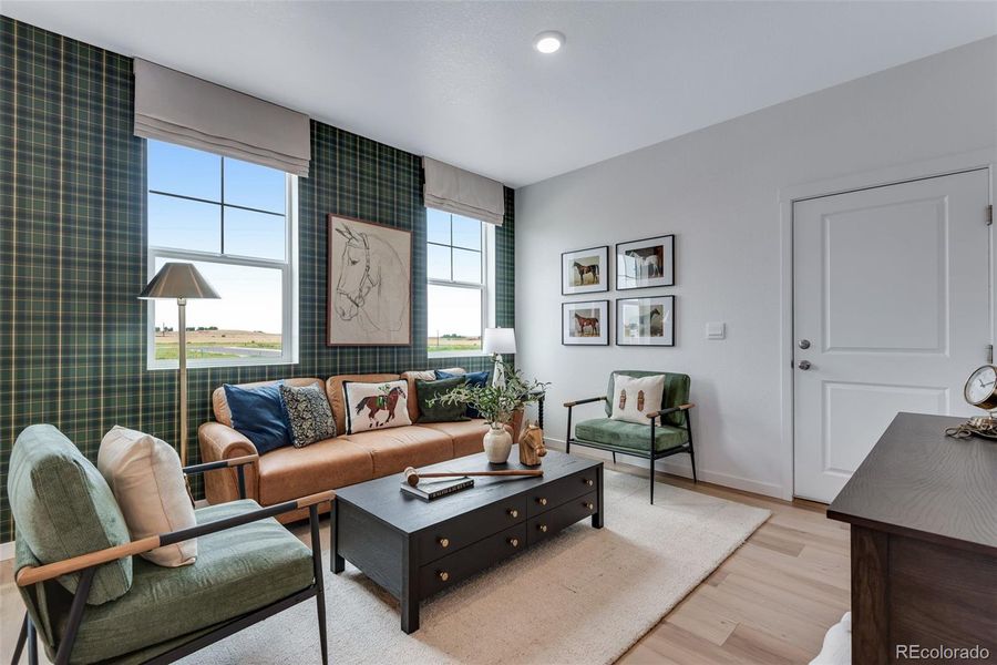 Furnished interior view inside a new home in Revere at Johnstown, Johnstown (Image 41). Furnished interior view inside a new home in Revere at Johnstown, Johnstown (Image 41).