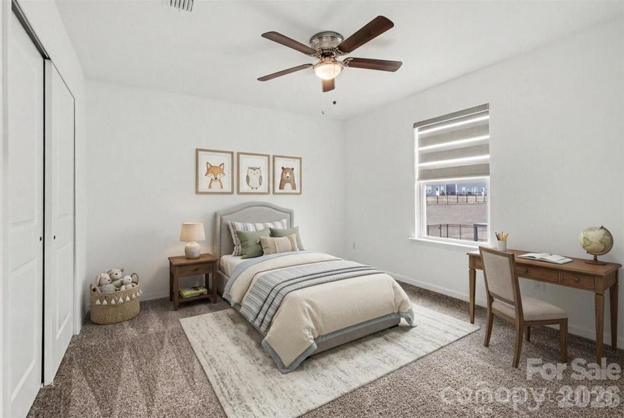 Furnished interior view inside a new home in , Charlotte (Image 33).