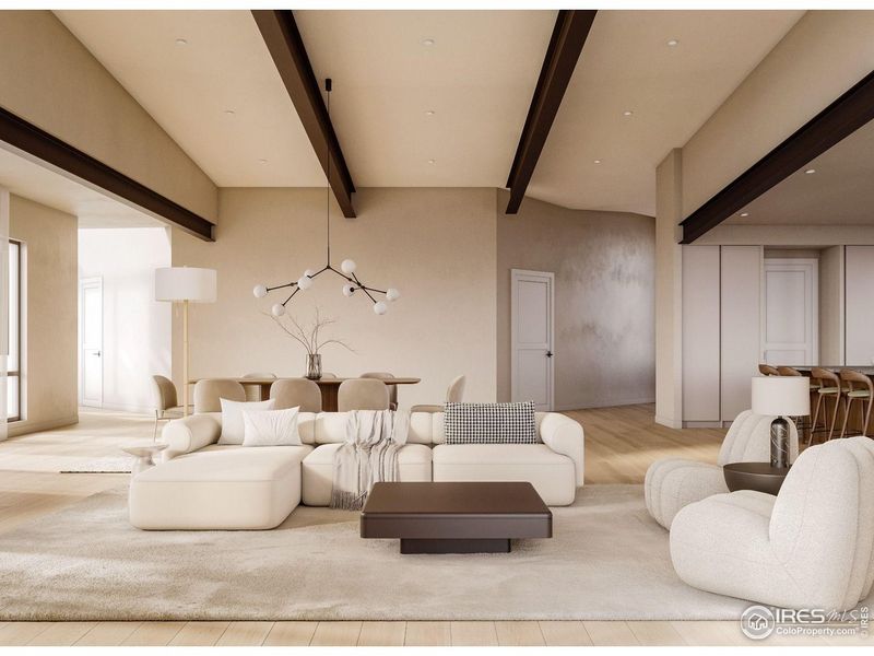 Furnished interior view inside a new home in , Boulder (Image 6).