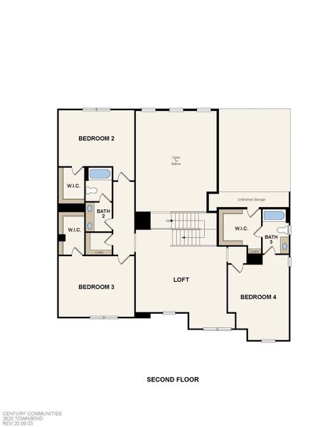 2D floor plan layout of this home in Stonemill, Monroe, NC (Image 3). 2D floor plan layout of this home in Stonemill, Monroe, NC (Image 3).