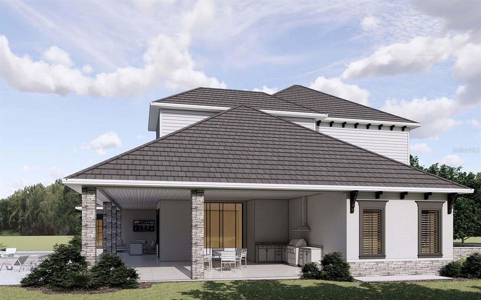Front exterior of a new home in , Myakka City, FL, highlighting curb appeal (Image 5).