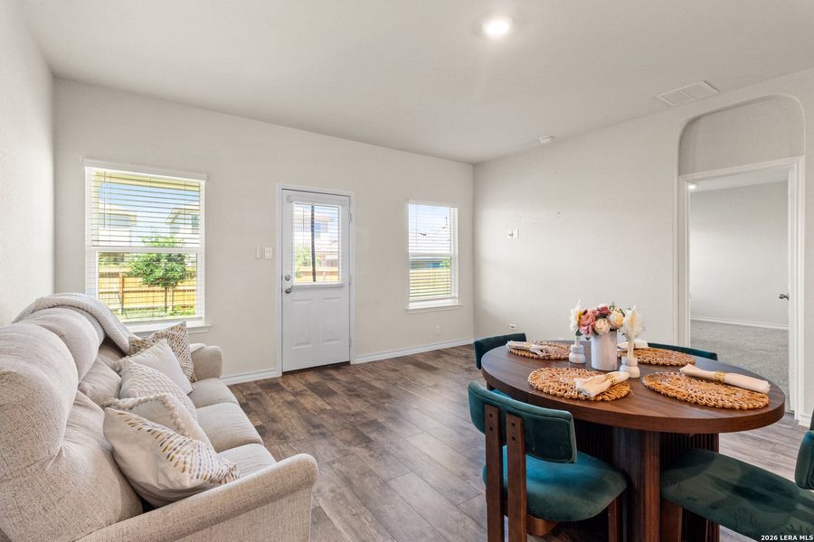 Furnished interior view inside a new home in , San Antonio (Image 25). Furnished interior view inside a new home in , San Antonio (Image 25).