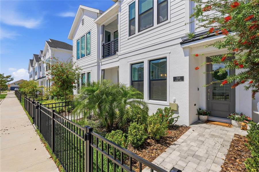 Exterior details and patio area of a home in , Sarasota (Image 3).