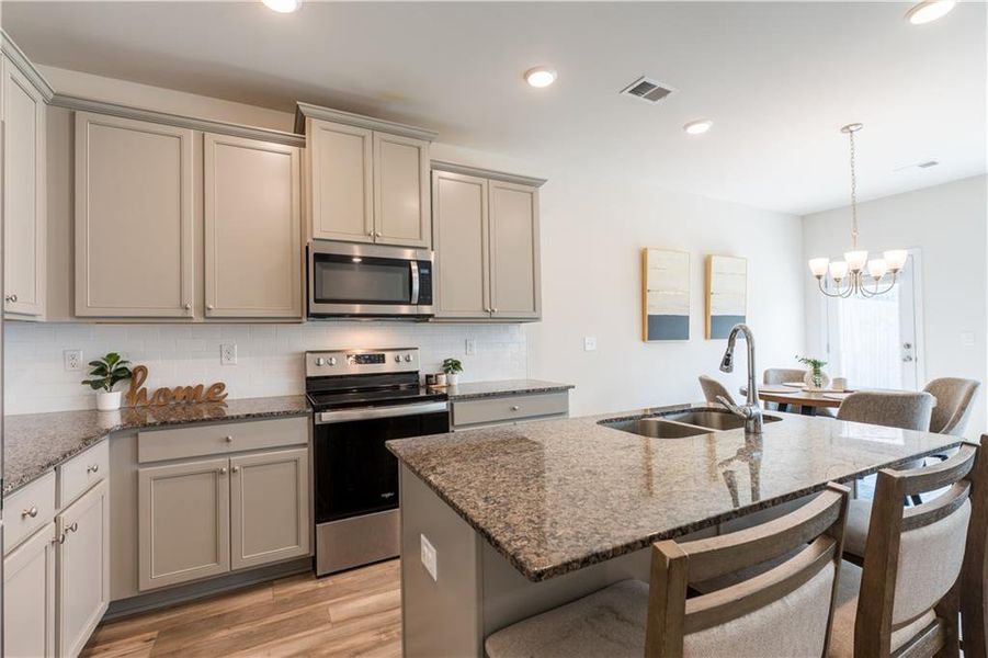 Furnished interior view inside a new home in , Hoschton (Image 7).
