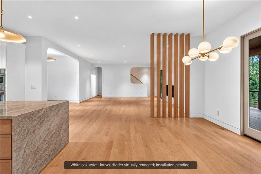 Furnished interior view inside a new home in , Dunwoody (Image 44).