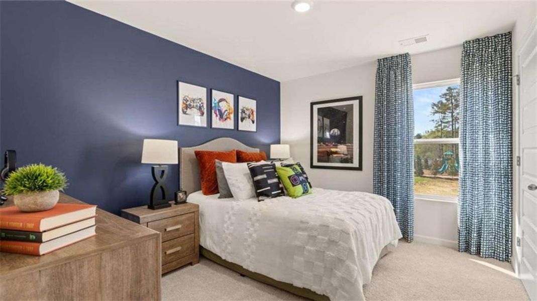 Furnished interior view inside a new home in Oakchase at Hampton, Hampton (Image 9).