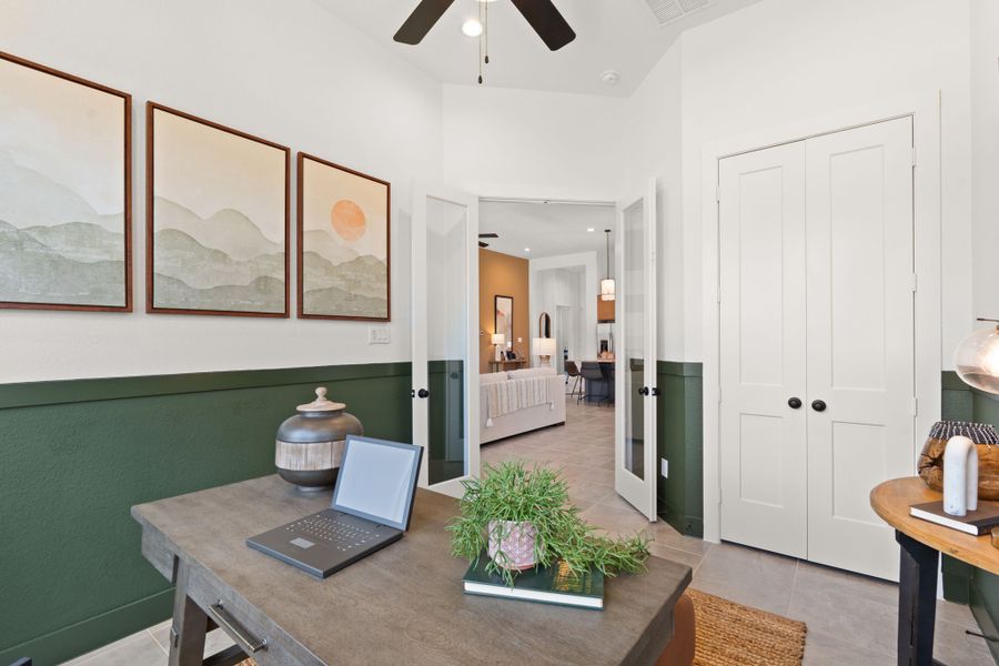 Furnished interior view inside a new home in Artavia, Conroe (Image 26).