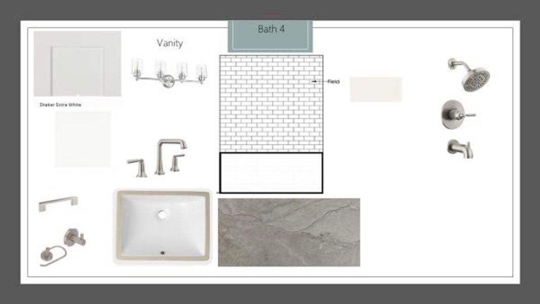 Sample of building materials used in homes in Rio Vista at Kelly Ranch, Aledo (Image 32).