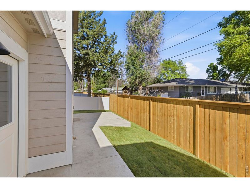 Exterior details and patio area of a home in , Loveland (Image 30).