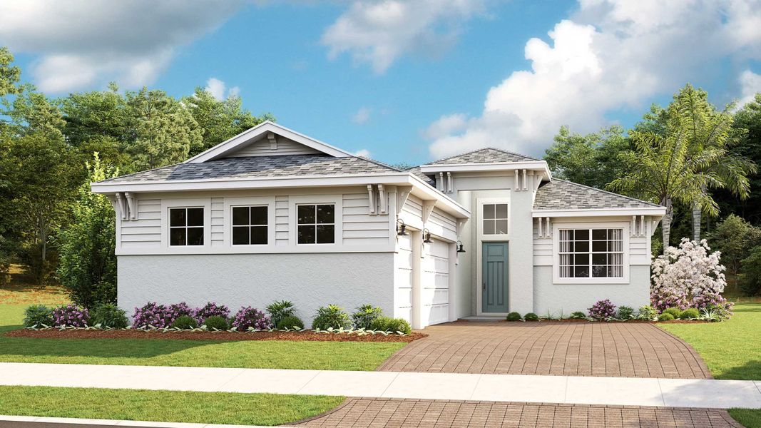 Elevation Coastal with 3-Car Garage