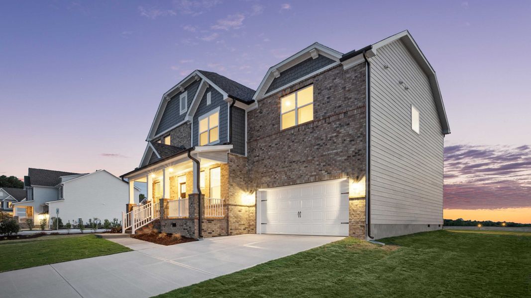 Representative exterior photo of a completed home built from the Norman by D.R. Horton in Kalas Falls, Wake Forest, NC (Image 22).