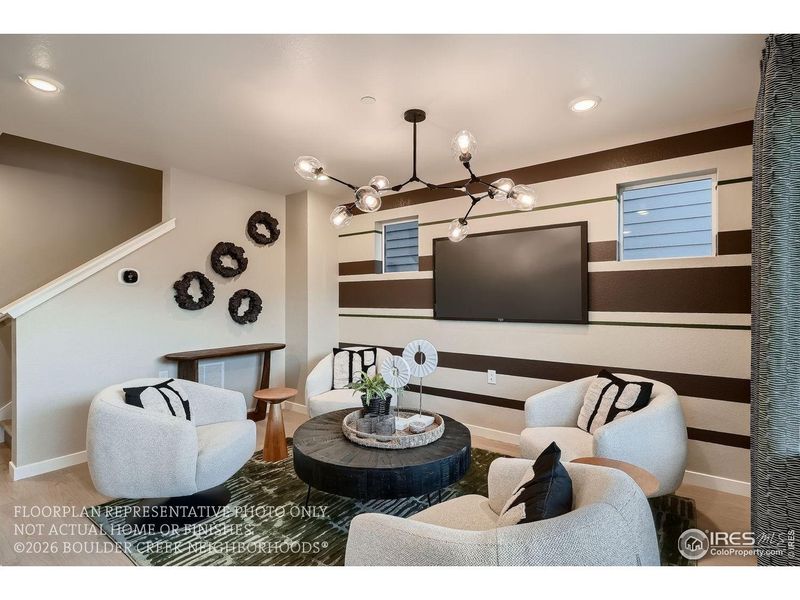 Furnished interior view inside a new home in Baseline, Broomfield (Image 19).