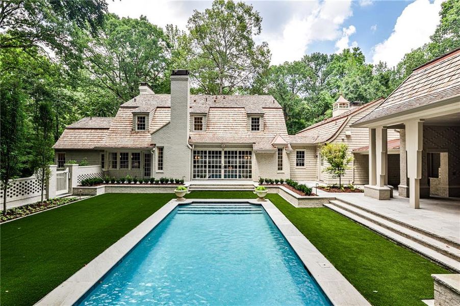 Exterior details and patio area of a home in , Atlanta (Image 31).