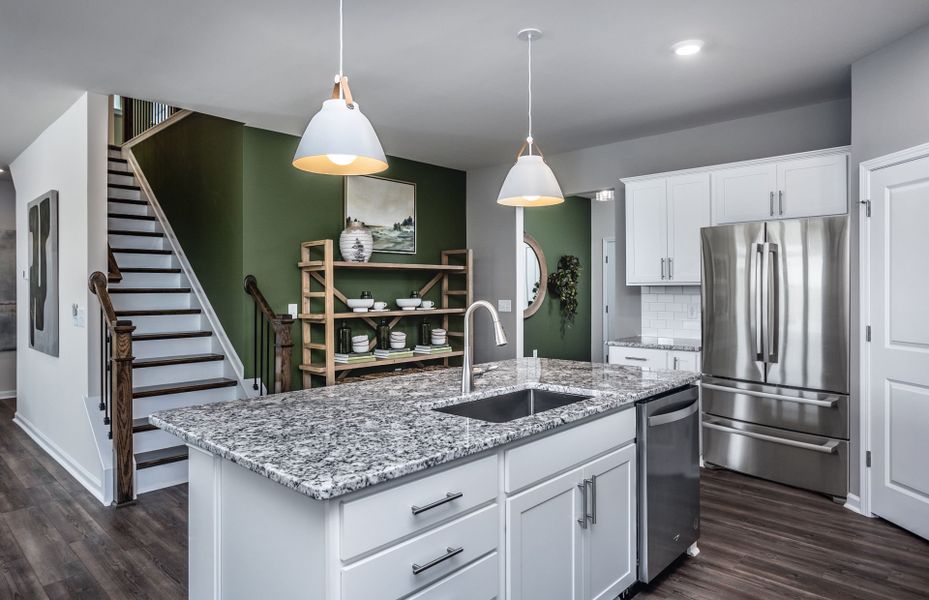 Furnished interior view inside a new home in Providence Oaks, Fuquay Varina (Image 13). Furnished interior view inside a new home in Providence Oaks, Fuquay Varina (Image 13).