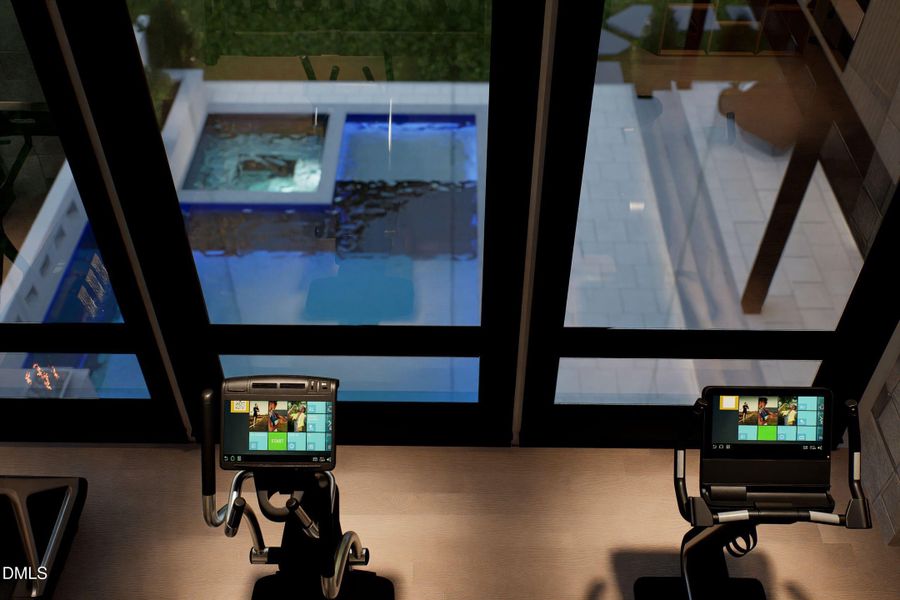 firness room and pool