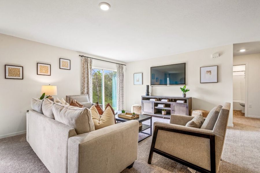 Representative furnished interior of a home built from the Majestic by Holiday Builders in Port St Lucie, Port St. Lucie (Image 10).