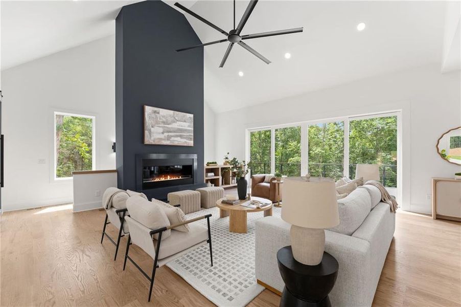 Furnished interior view inside a new home in , Dawsonville (Image 42).